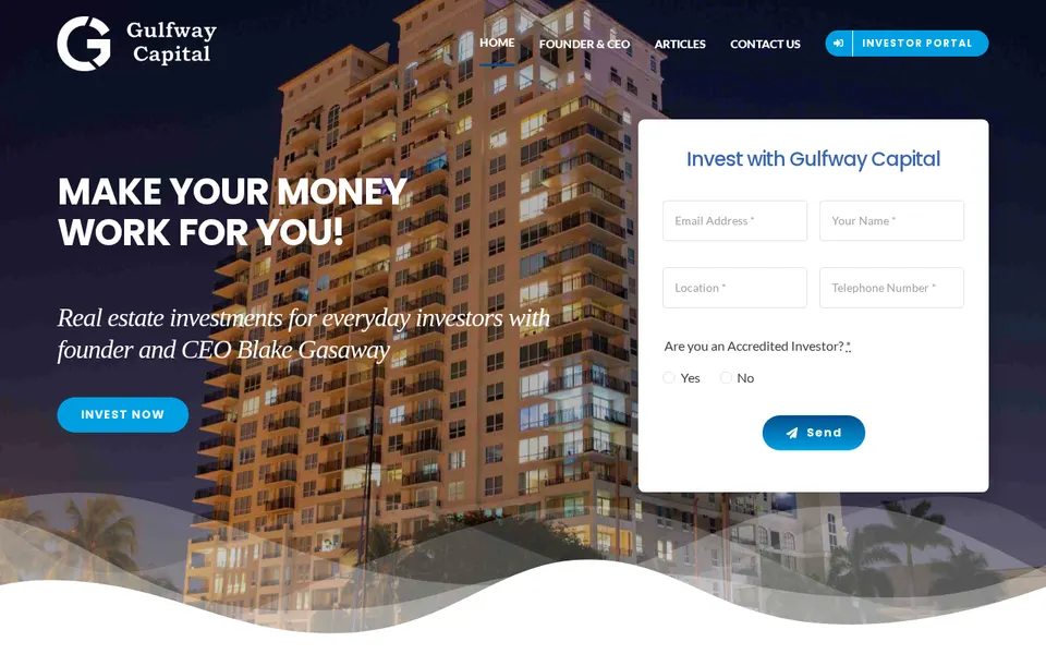 Gulfway Capital website, Valparaiso