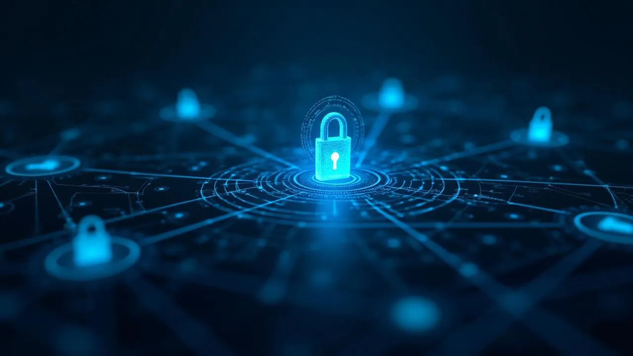 Illustration of outgoing email being encrypted